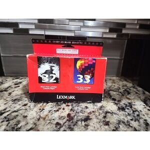 Lexmark #32/#33 Combo Pack Ink Cartridges - LEX18C0532 New.